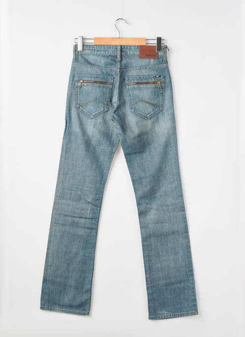 Jeans coupe droite fermeture zippée sous rabat boutonné taille normale bleu MELTIN'POT homme