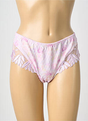 Tanga effet matière satinée rose PRIMADONNA femme