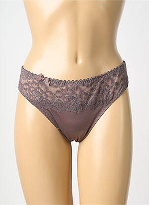 String tissage satiné marron PRIMADONNA femme