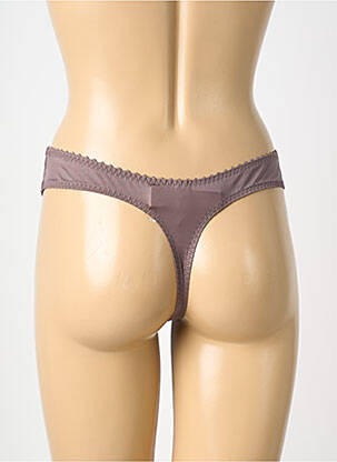 String tissage satiné marron PRIMADONNA femme