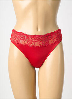 String tissage satiné rouge PRIMADONNA femme
