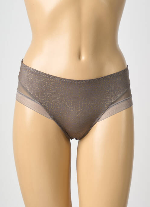 Culotte effet matière satinée marron PRIMA DONNA femme