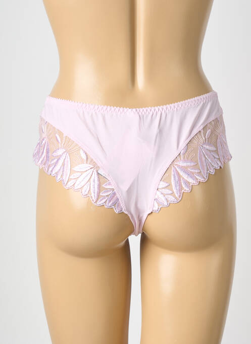 Tanga effet matière satinée rose PRIMA DONNA femme