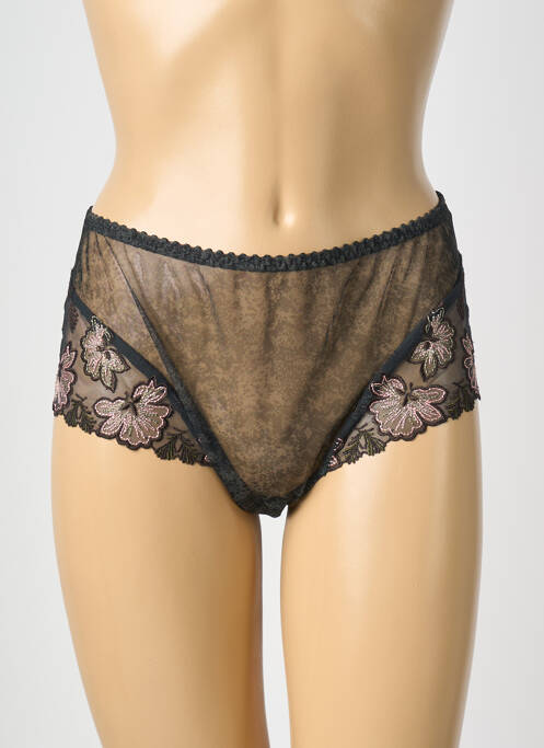 Tanga légère et transparente noir PRIMA DONNA femme