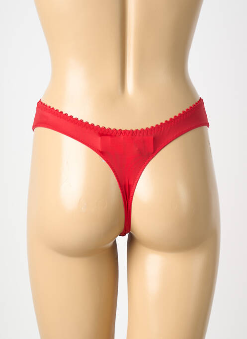 String tissage satiné rouge PRIMA DONNA femme