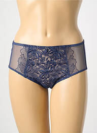 Culotte haute bi-matiére bleu EMPREINTE femme