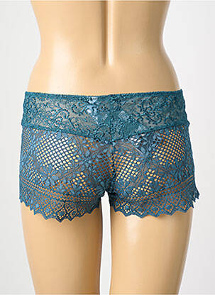 Shorty tissage satiné vert EMPREINTE femme