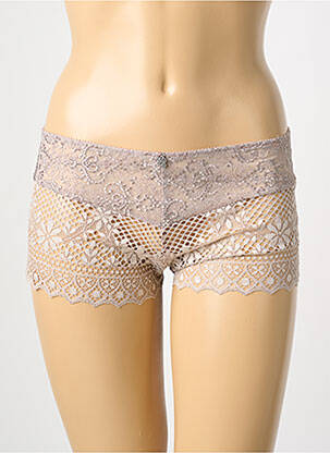 Shorty tissage satiné rose EMPREINTE femme