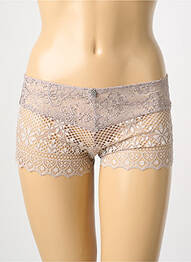 Shorty tissage satiné rose EMPREINTE femme