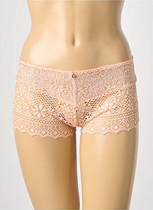Shorty tissage satiné rose EMPREINTE femme