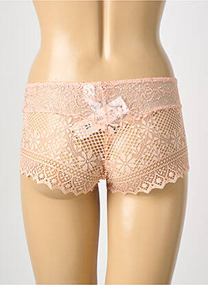 Shorty tissage satiné rose EMPREINTE femme