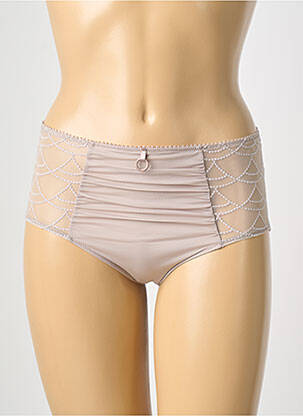 Culotte haute bi-matiére gris EMPREINTE femme