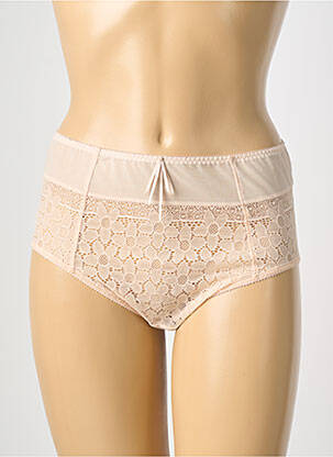 Culotte haute bi-matiére rose EMPREINTE femme