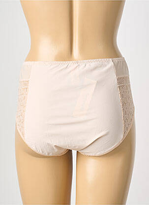 Culotte haute tissage dentelle rose EMPREINTE femme