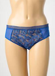 Culotte tissage satiné bleu EMPREINTE femme