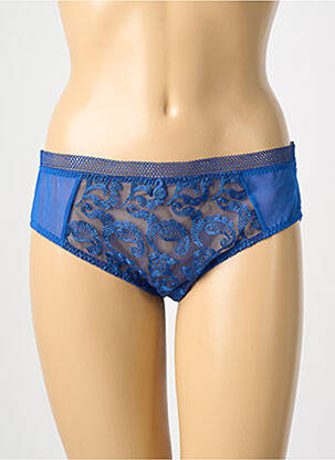 Culotte tissage satiné bleu EMPREINTE femme