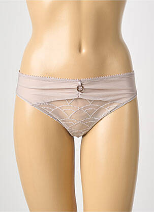 Culotte tissage satiné gris EMPREINTE femme