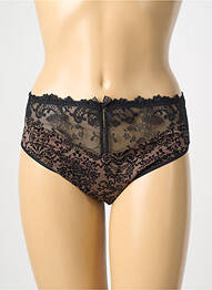 Culotte haute bi-matiére noir EMPREINTE femme