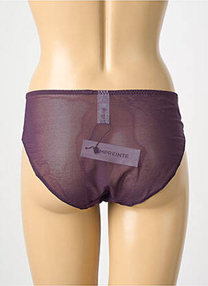 Culotte tissage satiné violet EMPREINTE femme