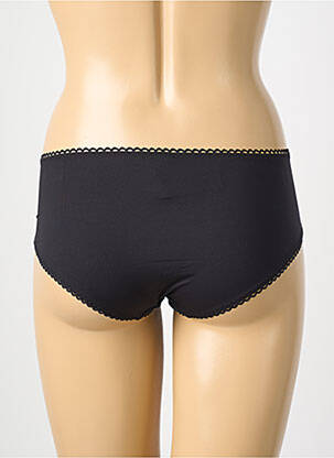 Shorty effet matière satinée noir EMPREINTE femme