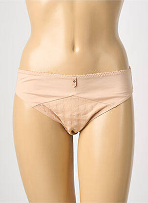 Culotte tissage satiné beige EMPREINTE femme