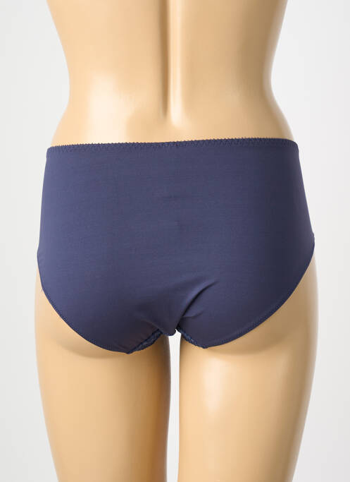 Culotte haute bi-matiére bleu EMPREINTE femme