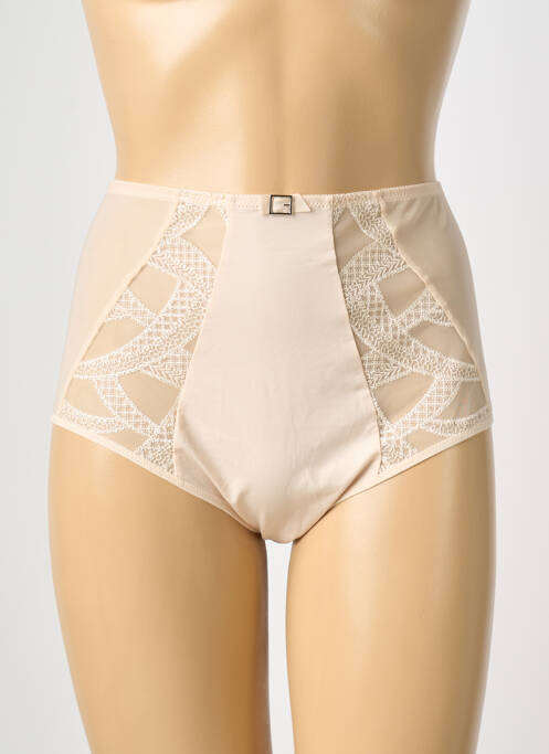 Culotte haute bi-matiére rose EMPREINTE femme