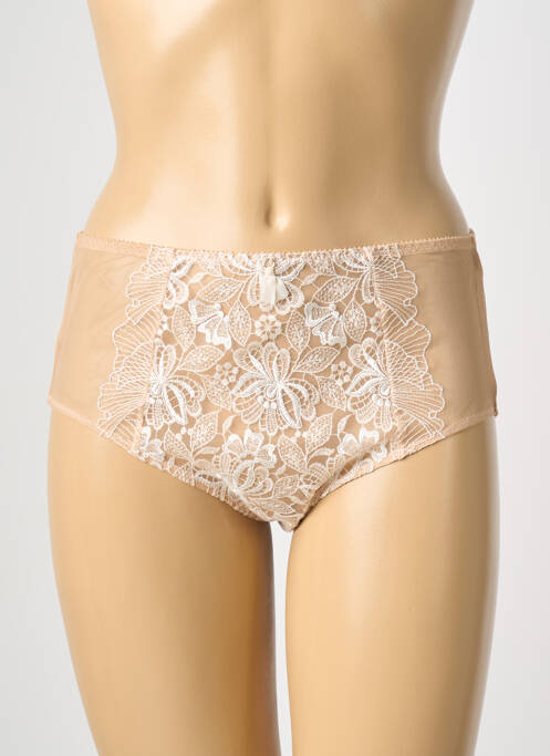 Culotte haute bi-matiére rose EMPREINTE femme