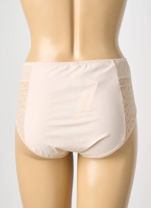 Culotte haute bi-matiére rose EMPREINTE femme