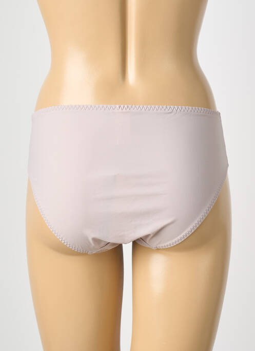 Shorty bi-matiére gris EMPREINTE femme