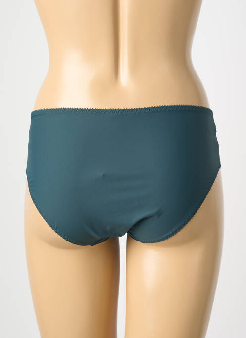 Shorty bi-matiére vert EMPREINTE femme