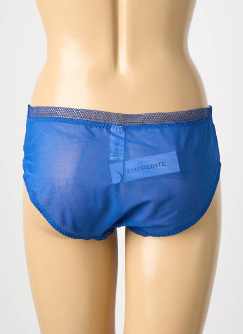 Culotte tissage satiné bleu EMPREINTE femme