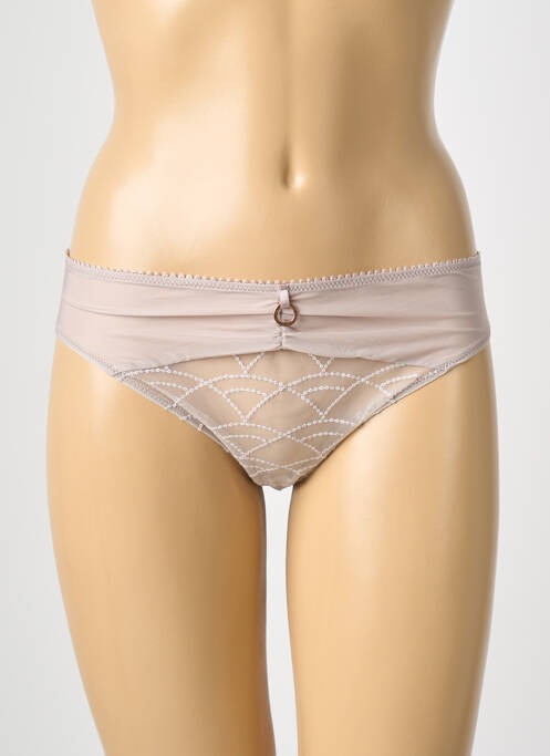 Culotte tissage satiné gris EMPREINTE femme