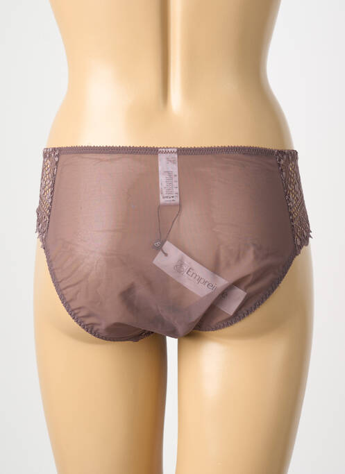 Shorty bi-matiére violet EMPREINTE femme
