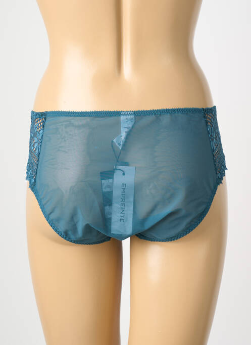 Shorty bi-matiére vert EMPREINTE femme