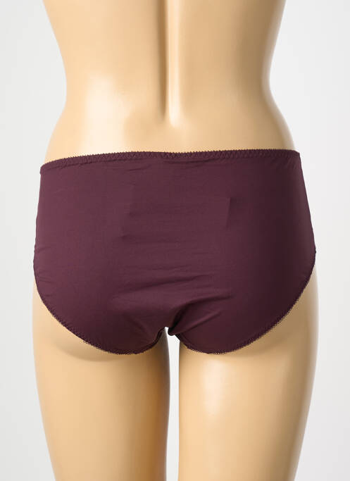 Culotte haute bi-matiére violet EMPREINTE femme