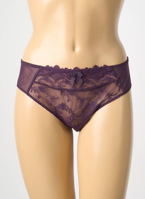 Culotte tissage satiné violet EMPREINTE femme
