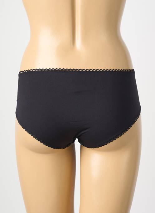 Shorty effet matière satinée noir EMPREINTE femme