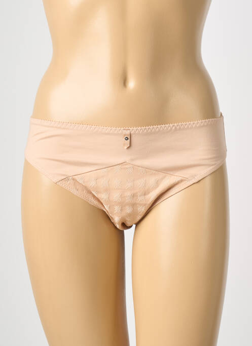 Culotte tissage satiné beige EMPREINTE femme