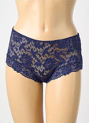 Shorty broderie bleu BARBARA femme