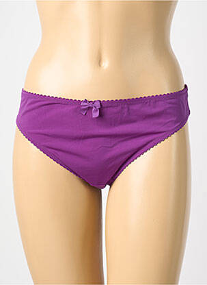 Culotte tissage satiné violet HUIT femme