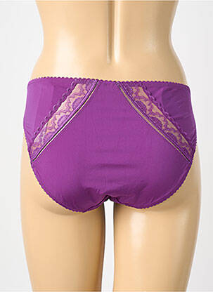Culotte tissage satiné violet HUIT femme