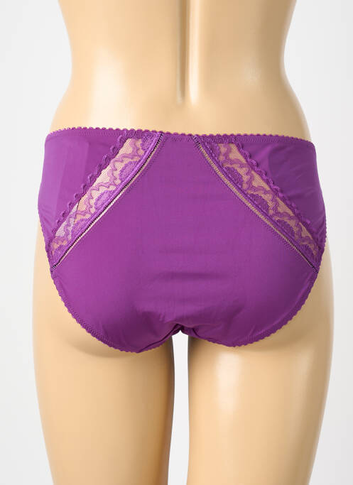 Culotte tissage satiné violet HUIT femme