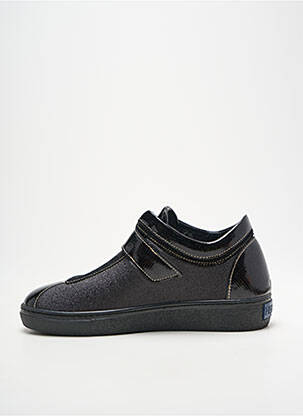 Chaussures de confort bout rond talon plat jusqu'à 3cm noir HERGOS femme