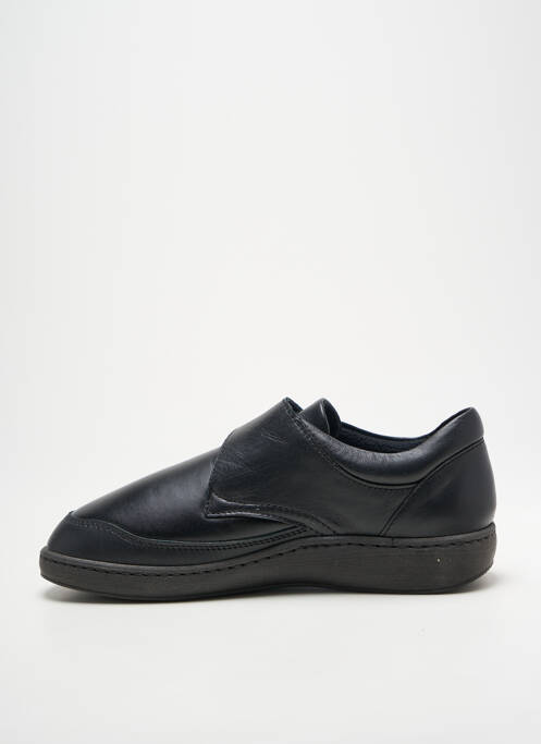 Baskets tissage satiné talon plat jusqu'à 3cm noir HERGOS femme