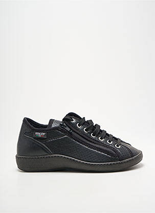 Baskets fermeture zip et lacets talon plat jusqu'à 3cm noir HERGOS femme
