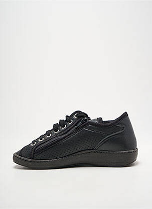 Baskets fermeture zip et lacets talon plat jusqu'à 3cm noir HERGOS femme