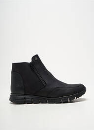 Bottines/boots tissage satiné talon plat jusqu'à 3cm noir SABATINI femme