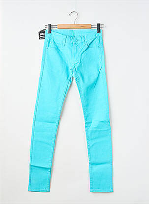 Pantalon slim tissage popeline taille normale bleu CHEAP MONDAY femme