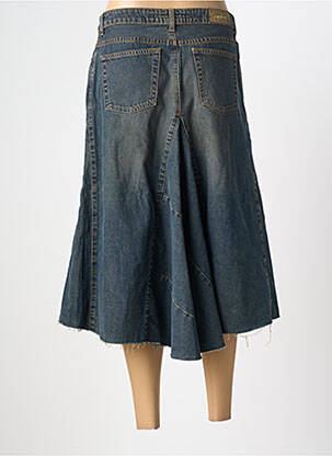 Jupe longue coupe évasée bleu DKNY femme